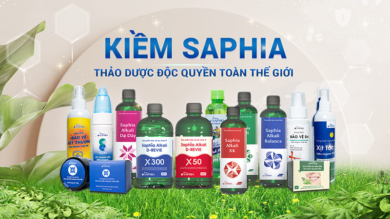 Sử dụng các sản phẩm của Kiềm Saphia giúp kiềm hoá cơ thể hiệu quả